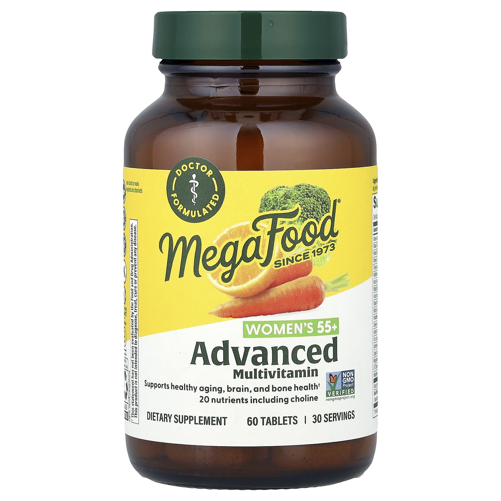 Megafood, Women's 55+ Advanced Multivitamin, 60 Tablets UPC 051494102718 | HiLife Vitamins